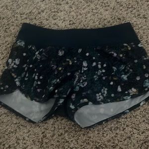 lulu lemon flower shorts